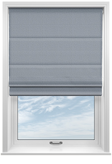 Carina, Cadet Blue - Twist&Fit Roman Blind